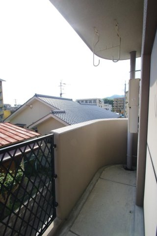熊本市西区花園５丁目の賃貸マンションのバルコニー