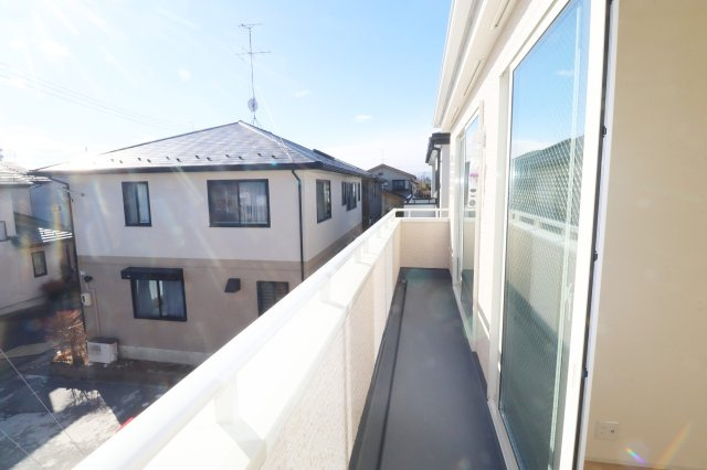郡山市安積町荒井字安倍　　　　2号棟　　　安積第1小学校、安積中学区　のバルコニー