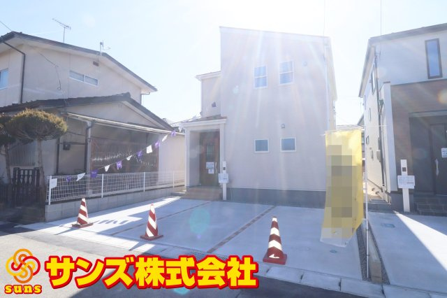 郡山市安積町荒井字安倍　　　　2号棟　　　安積第1小学校、安積中学区　の外観|北東側から見た区画全体