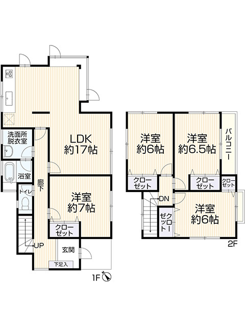 西尾市平口町の間取り