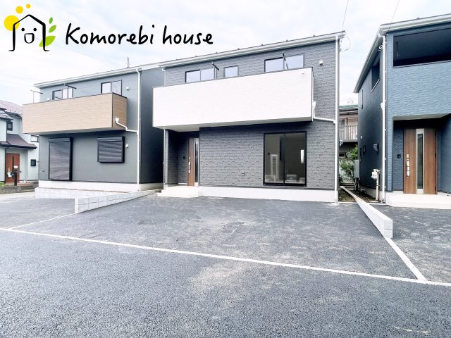 鴻巣市鴻巣　第1　新築一戸建て　クレイドルガーデン　02の駐車場|カースペースがあります