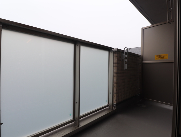 熊本市西区上代３丁目のアパートのバルコニー