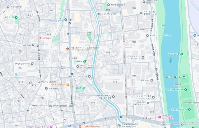 伊丹市藤ノ木　新築一戸建ての地図