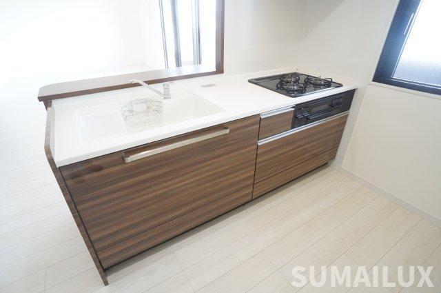 菊池郡菊陽町大字津久礼の賃貸マンションのキッチン