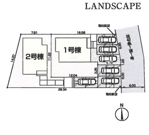 【仲介手数料無料】新築戸建　鳩山町今宿503-3（全2棟）の区画図