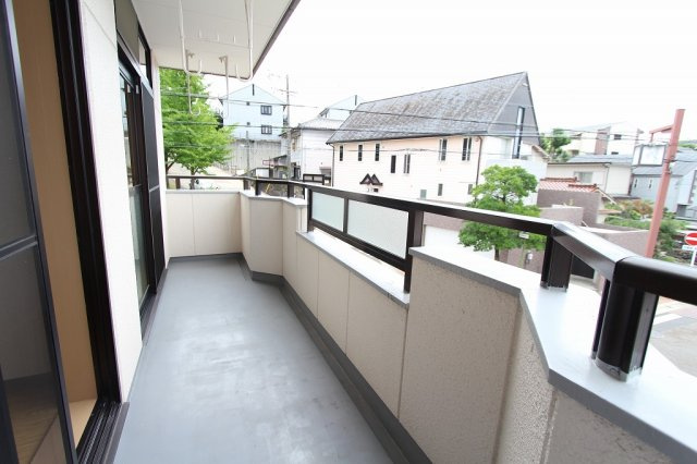 エスパッソ白沢のバルコニー