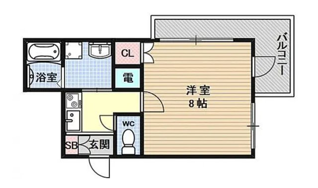 ★ポータル未掲載★【ティムール九条】京都市南区1棟投資マンションの間取り