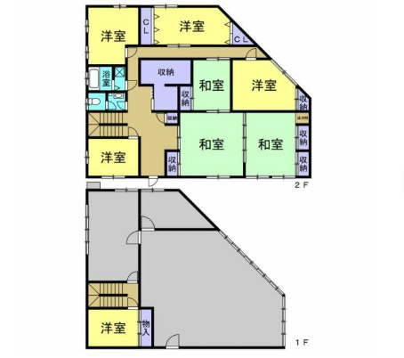 知多郡阿久比町大字植大字柿崎　中古戸建の間取り