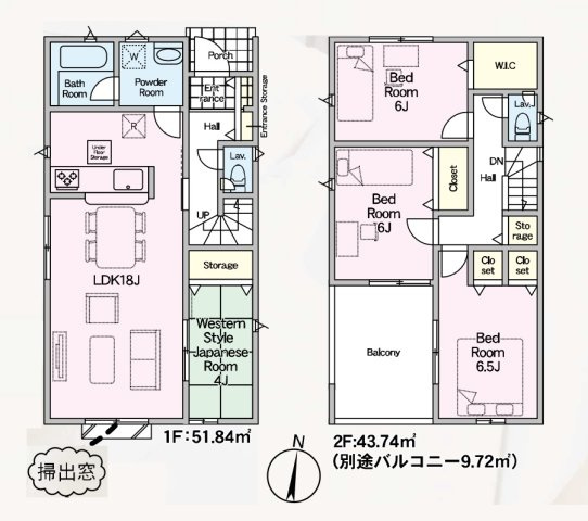 【間取り】 | 福岡市南区長住7丁目第9　1号棟（全2棟）【仲介手数料無料・0円】 | 平日、土日祝日もお好きな日時にご見学可能です。お気軽にお問合せ下さい。