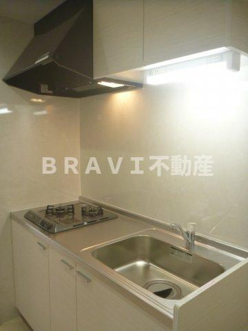 JPレジデンス大阪城東Ⅱ　BRAVI不動産のキッチン|【JP　RESIDENCE大阪城東Ⅱ】きれいなキッチンです