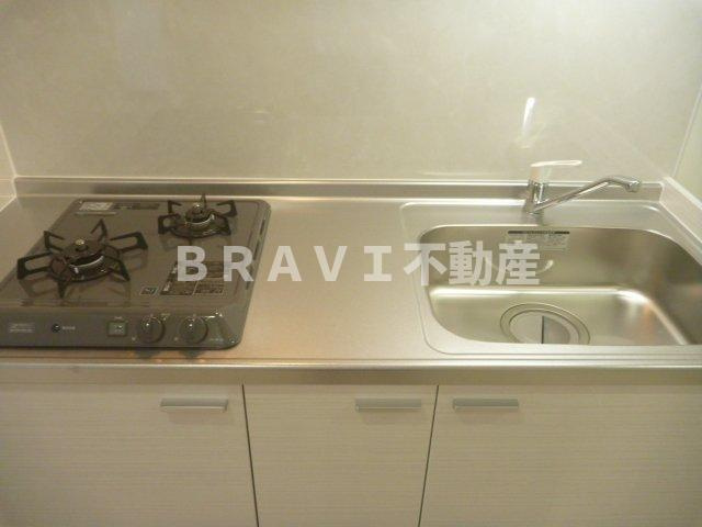 JPレジデンス大阪城東Ⅱ　BRAVI不動産のキッチン|【JP　RESIDENCE大阪城東Ⅱ】お料理しやすいキッチンです