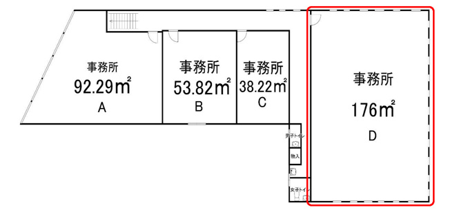 【間取り】 | 西口駅前ビル