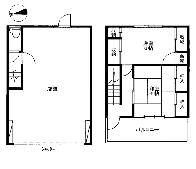 【間取り】 | 羽曳が丘3丁目貸店舗