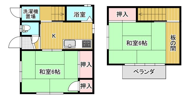 【間取り】 | 有野町唐櫃貸家 | 有野町唐櫃貸家(Good Home)