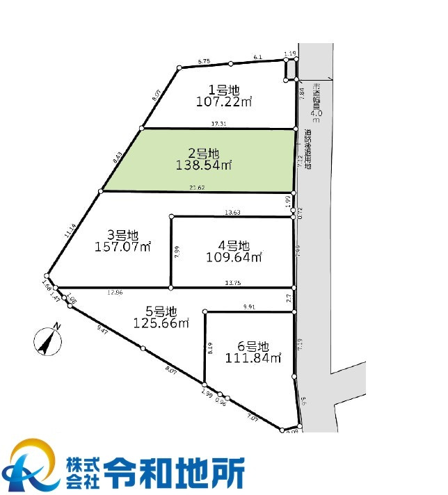 売地　茅ヶ崎市香川1丁目の土地図