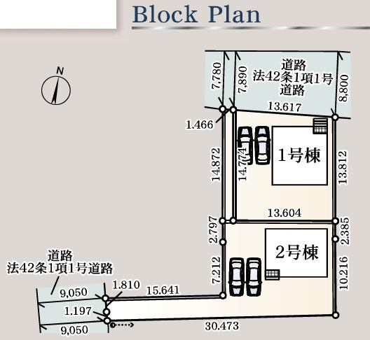吉見町東野第22　の区画図|現地区画図