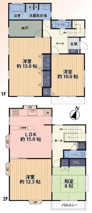 中古戸建　東松山市野田1319-174の間取り