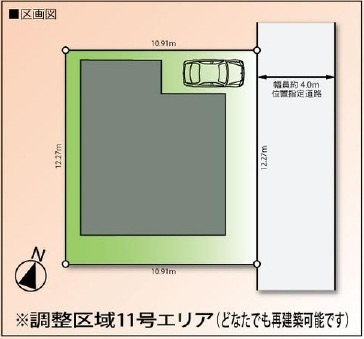 中古戸建　東松山市野田1319-174の区画図