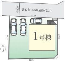 さいたま市西区佐知川　1期　新築一戸建て　FiT　01の区画図|1号棟