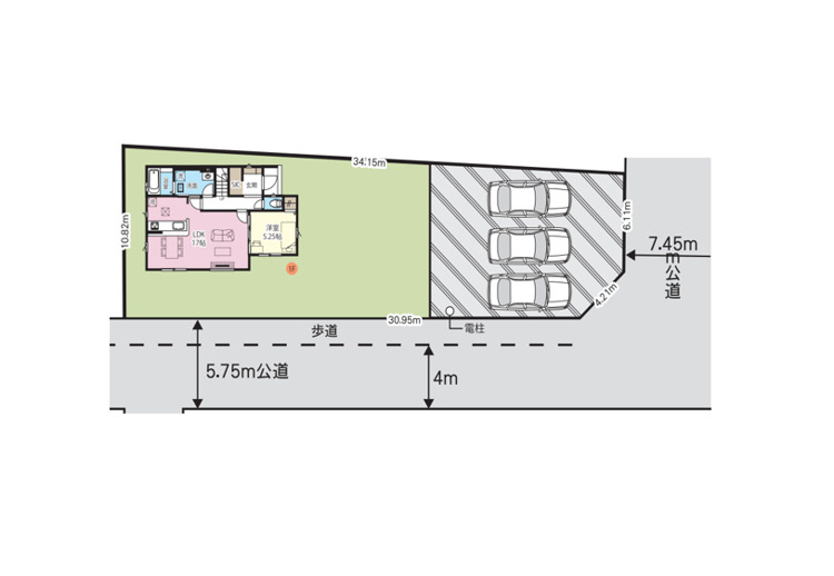 【区画図】鴻巣市鎌塚（1区画）