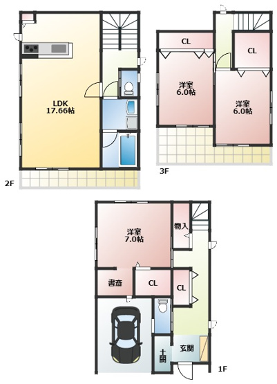 【間取り】 | ファミリエ津之江D棟