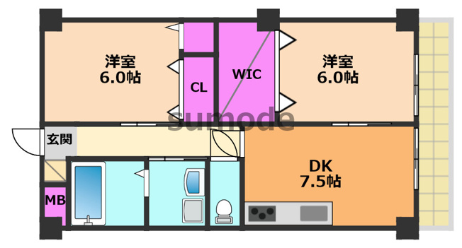 【間取り】 | 南コヤマビル