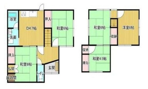和歌山市紀三井寺・中古戸建・116408の間取り
