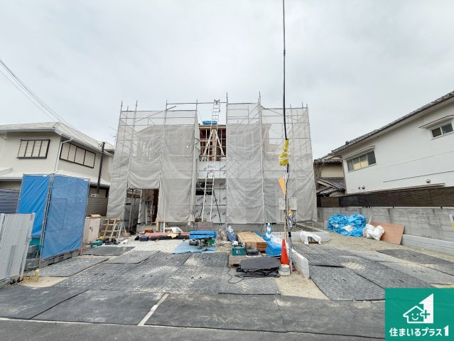 堺市西区浜寺諏訪森町東　第1期　新築一戸建ての外観|周辺は落ち着いた街並みの住宅地！子育てがしやすい住環境です！まだ未完成ですが、現地でしかわからない事もございます。是非一度ご覧ください。