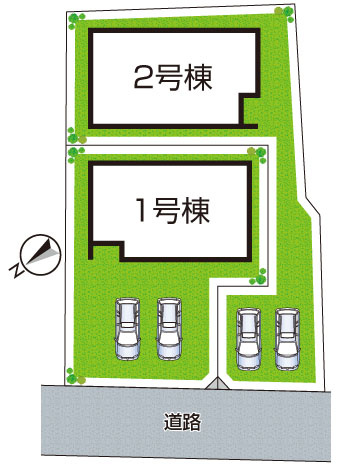 堺市西区浜寺諏訪森町東　第1期　新築一戸建ての区画図|全２区画