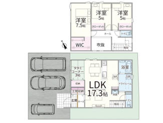【間取り】 | 鳥取市浜坂1丁目新築戸建て
