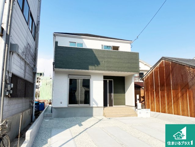 明石市材木町　第1期　新築一戸建ての外観|安心の10年保証！外観を美しく保ち、雨水で汚れを落とします！気になることがありましたら、お気軽にお問い合わせください！
