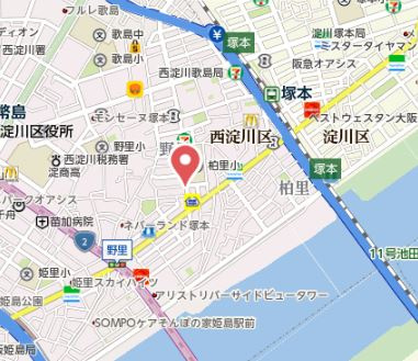 【地図】 | JPレジデンス大阪WESTⅢ