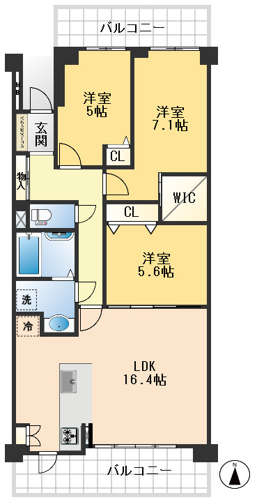 ステイツ北千里セントステージの間取り