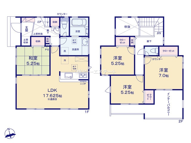 【間取り】 | 知多市南粕谷三丁目
