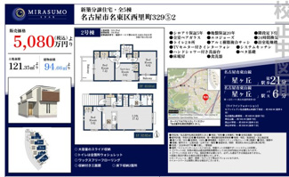  | 【名古屋市名東区西里町1丁目29−1新築戸建2号棟】✨️仲介手数料無料✨️西山小学校・神丘中学校