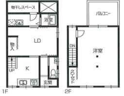 【間取り】 | 深江北町テラスハウス