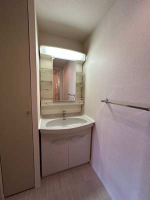 【洗面所】 | ベルフォーレ新百合ヶ丘 | ファミリータイプには必ず欲しい独立洗面台付きで朝の準備もらくらく♪お化粧するときに大活躍ですね！