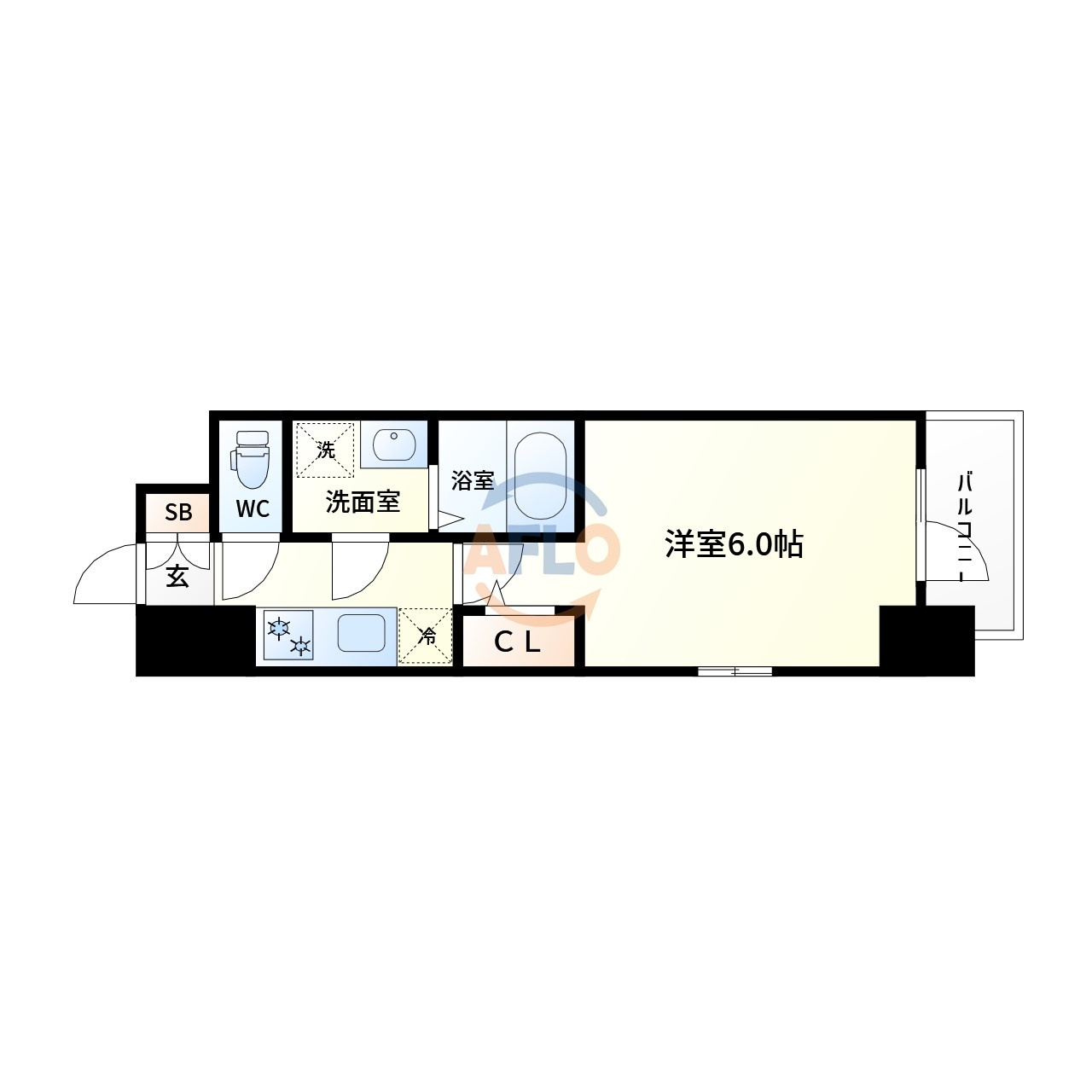 エスリード大阪フェリスの間取り|エスリード大阪フェリス　　間取り