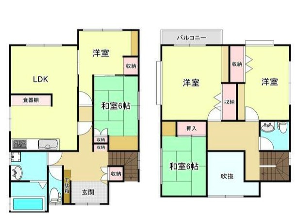 【間取り】 | 日野市三沢貸家