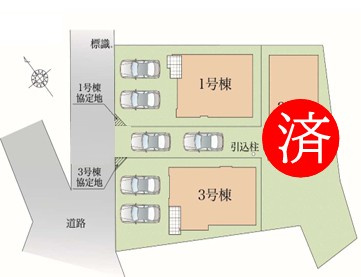 【区画図】 | 武蔵村山市大南5丁目/新築戸建て　全3棟