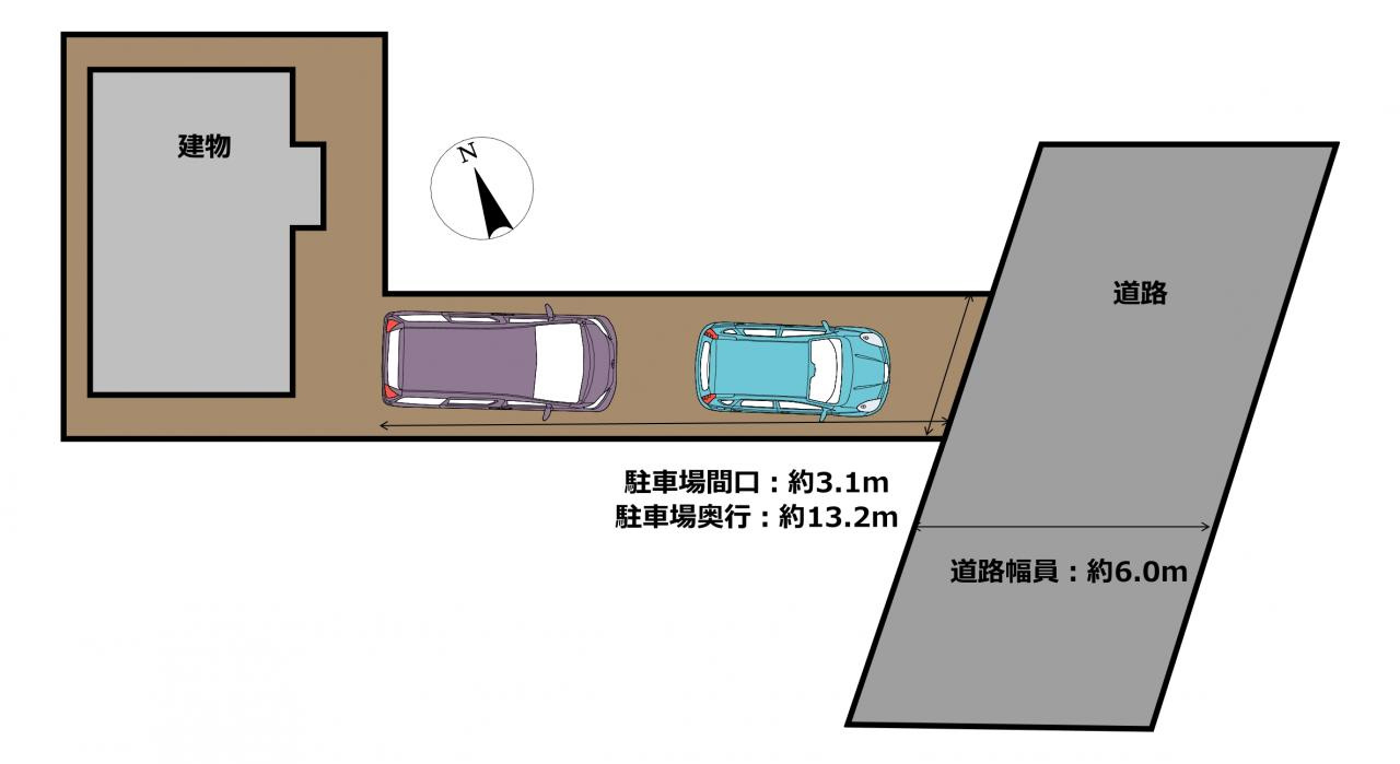 岡崎市井ノ口町の区画図