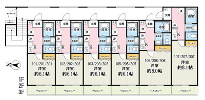 【区画図】 | キャメルこの花土呂町