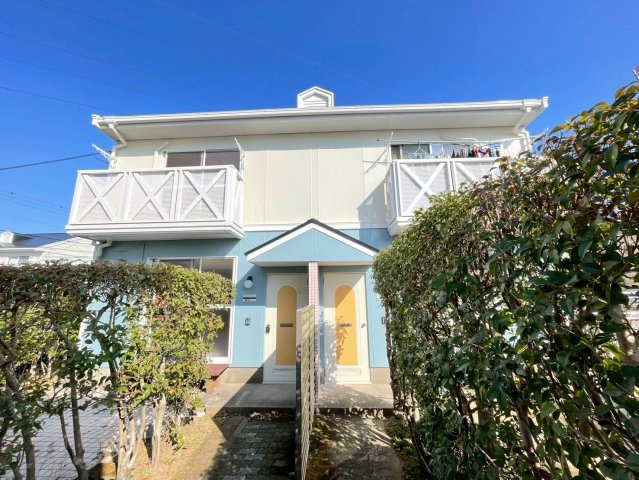 久留米市国分町のアパートの外観