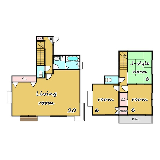 【間取り】 | 岩槻区宮町2丁目戸建 | ★ペット相談（小型犬・猫1匹迄）★庭付き★浴室乾燥★追炊★