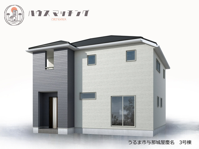 リーブルガーデンうるま市与那城屋慶名・３号棟の外観パース|建物外観パース※実際と異なる場合がございます※