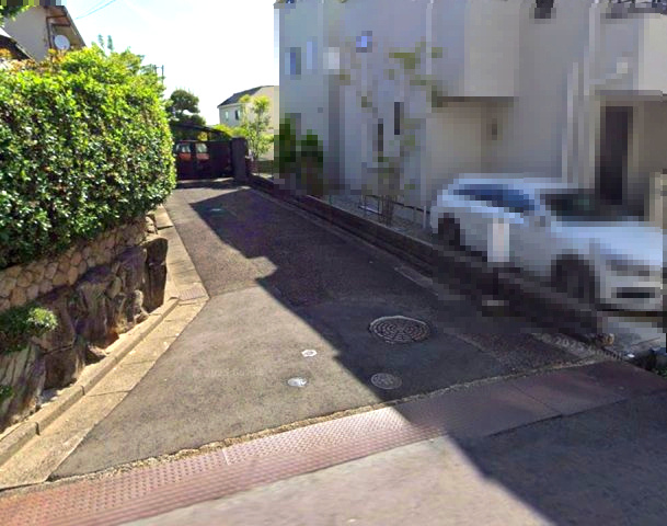 西宮市甑岩町の周辺|公道　南西向き　幅員4.2ｍ