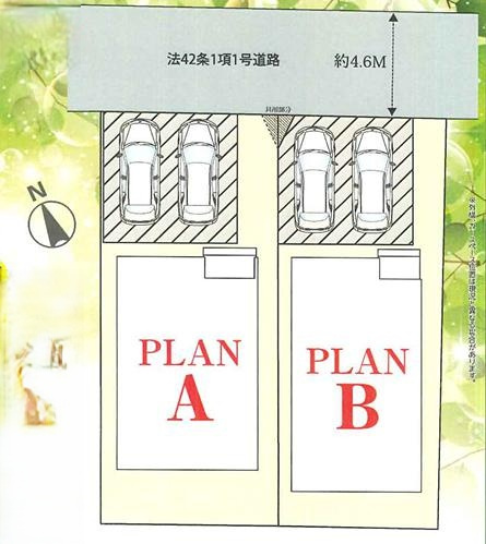 土浦市中村南3丁目24番　新築戸建　A号棟の区画図