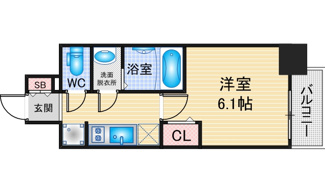 【間取り】 | メイクス今池PRIME | 略図の為、現状優先
