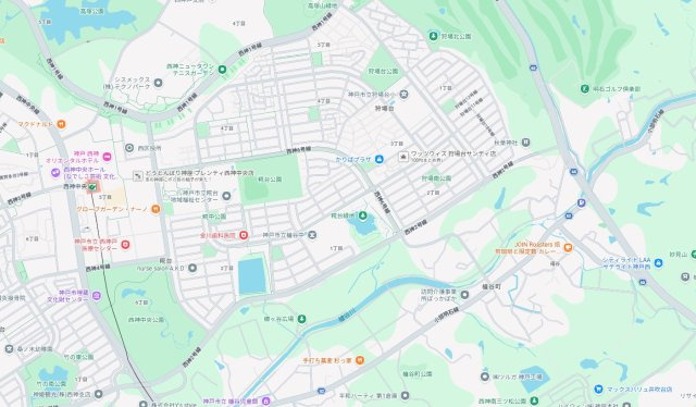 神戸市西区糀台　新築一戸建ての地図