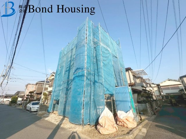 ファミリークロークあり収納豊富　二見町福里　新築限定1棟の前面道路含む現地写真